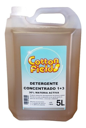 Detergente Concentrado 30% Dilucion 1+3 - 3 X 5l 