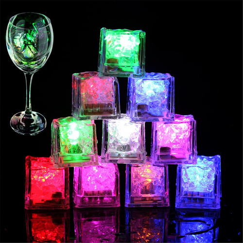 Cubos De Hielo Iluminados, Paquete De 72 Cubos De Hielo Lide