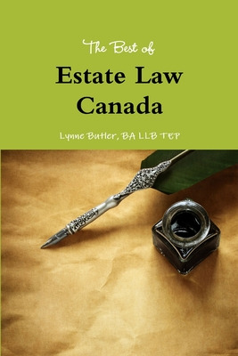 Libro The Best Of Estate Law Canada - Butler, Ba Llb Tep ...
