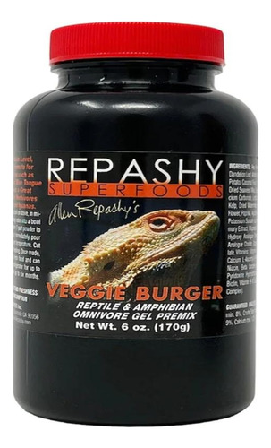 Repashy Veggieburger Prealimento Tortuga, Iguana, Pogona 170