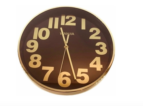 Reloj De Pared Colgar Bronce Decoracion Hogar Moderno