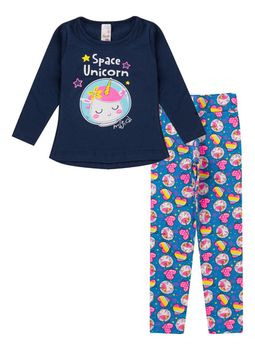 Kit 5 Conjuntos Infantil Menina Meia Estação Roupa Inverno