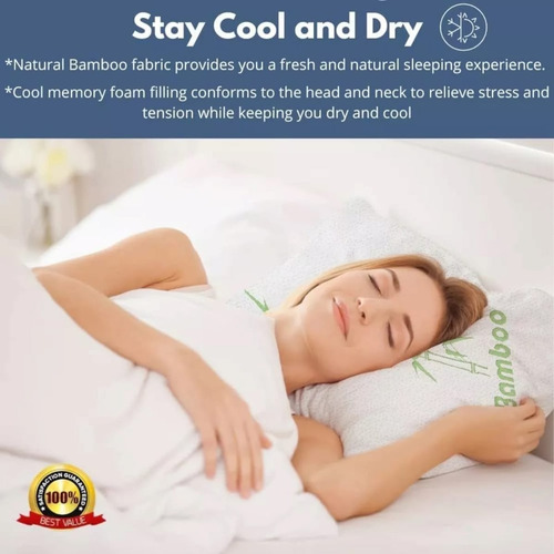 Almohada Memory Foam - Bamboo Hipoalergenica King Size