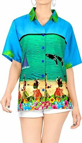 La Leela Camisa De Playa Con Estampado Floral Para Mujer, Cu