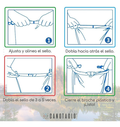 Bolsa Seca Impermeable P/ Pesca Campismo Playa Buceo 10 Lts Color Azul marino