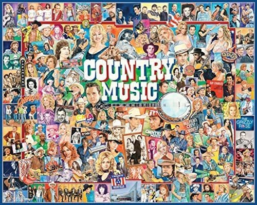 White Mountain Puzzles Música Country, Puzzle De 1000 Piezas