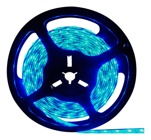 Rollo de cinta LED azul 5050 5 m 300 LED doble cara