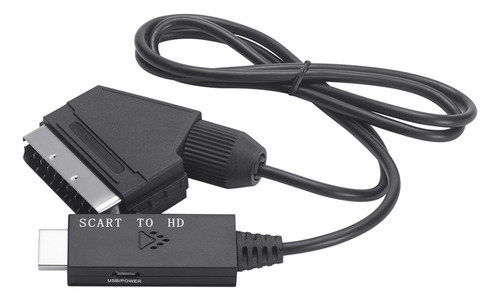 Adaptador De Cabo Scart Para Hdmi Para Hdtv Stb Vhs Dvd