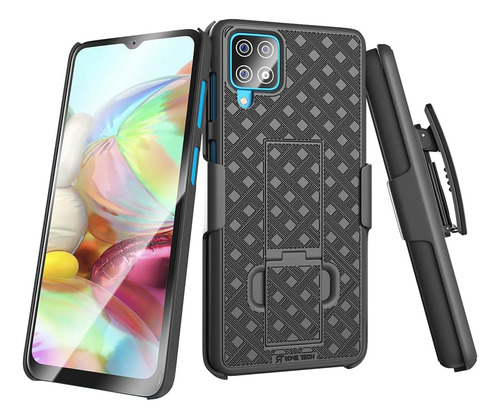 Funda Para Samsung Galaxy A12  ( Color Negro)