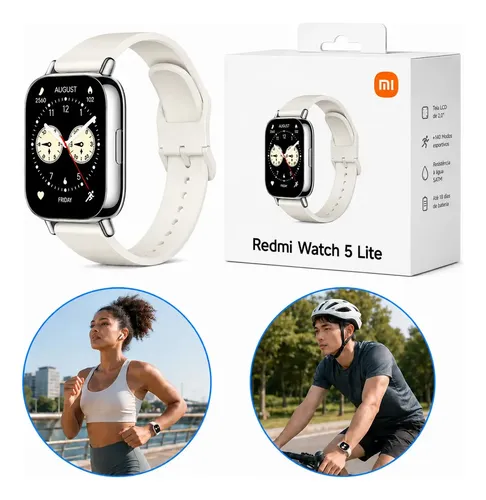 Relógio Smartwatch Redmi Watch 5 Active Lite Xiaomi Branco Gold P...