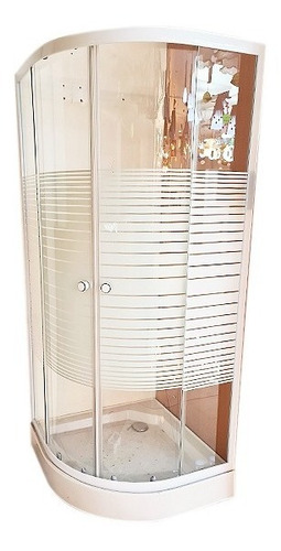Shower Door Con Receptaculo Curvo 90x90x194 Cms/ Dec Haus