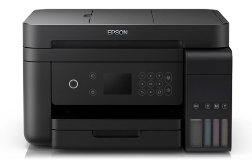 Impresora a color multifunción Epson EcoTank L6171 con wifi negra 110V/220V