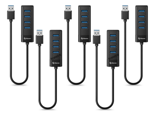 5 Hubs Multi Conector Usb 3.0 De 4 Puertos Concentrador Usb
