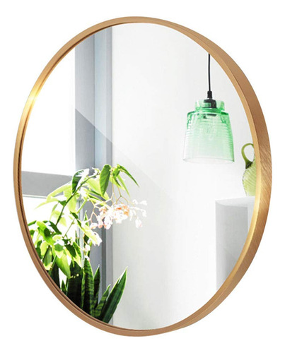 Mirrors Round Mirror Gold Frame Upgraded Explosion-proof For