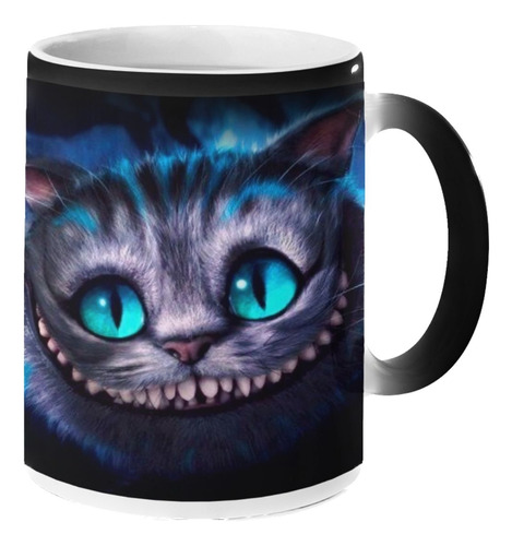 Taza Mágica Gato Rison Gato Alicia En El País De Maravillas