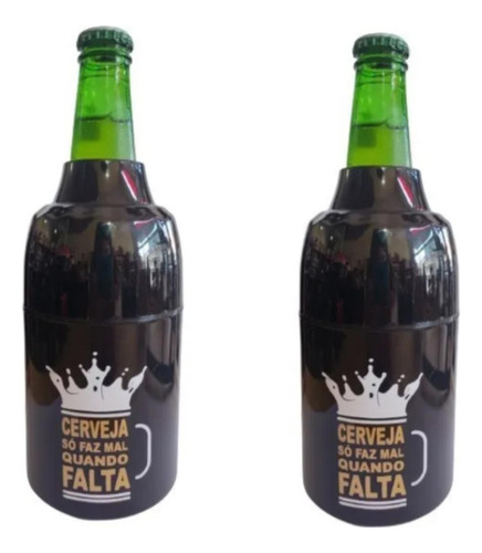 Kit 2 Porta Cerveja Long Neck/ Lata Cerveja Faz Mal