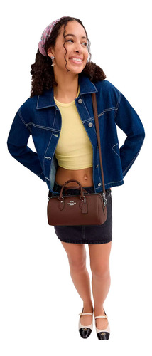Bolsa Bandolera Moda Mujer Coach Original Rowan Satchel Long