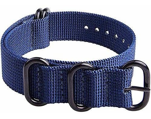 Brand: Ritche 20mm Blue Nato Strap With Reemplazo