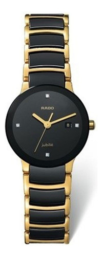 Rado R30930712 Reloj Centrix Jubile Damas Negro Bisel Y Dia