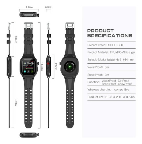 Funda /case Protectora Para Apple Watch Series Shellbox