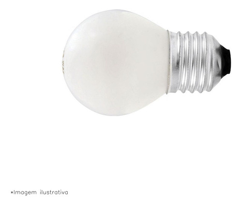 Imagem 3 de 5 de Lampada Bolinha Brasfort 15wx220v Leitosa 8491 Kit C/25