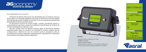 Monitor De Siembra Ag Economy Para Cualquier Sembradora