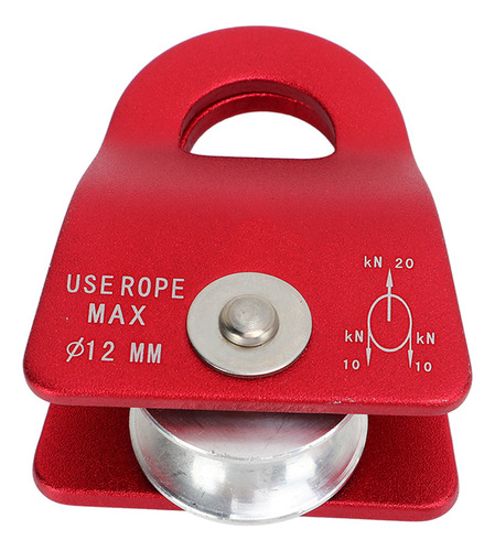 Polea De Aluminio Para Escalada, 20 Nudos, Aleación Mg, Plac