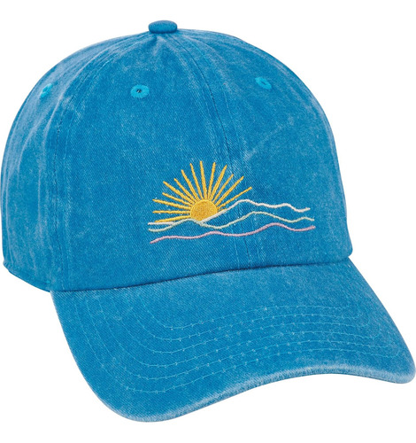 Gorra De Béisbol Estándar Lavada A La Piedra, Azul Azul Talla Única