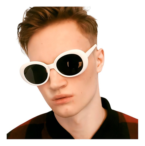 Gafas blancas unisex Nirvana de Kurt Cobain