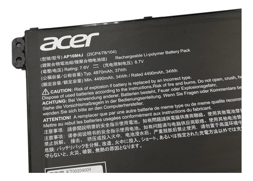 Bateria Acer Original Ap16m4j Ap16m5j A315-21 A315-53
