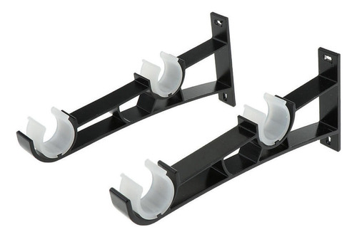T Soporte Para Barras De Cortina De Doble Cortina