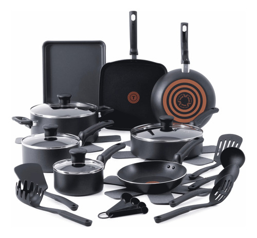 Juego De Utensilios T-fal De Cocina Antiadherentes De 22 Pz