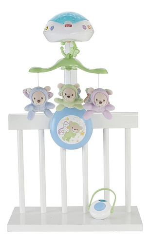 Imagen 3 de 9 de Móvil De Cuna Fisher Price 3 En 1 + Luz Nocturna Y Música