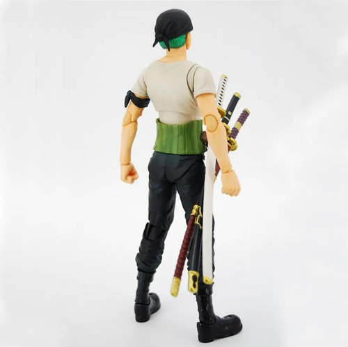 - Novo Brinquedo De Boneco De Ação Roronoa Zoro Past Blue