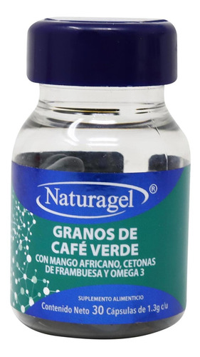 Granos De Cafe Verde 30 Capsulas 1.3 G Con Mango Africano, C