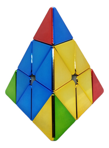 Cubo Pyraminx (piramide) 3x3 Metalico