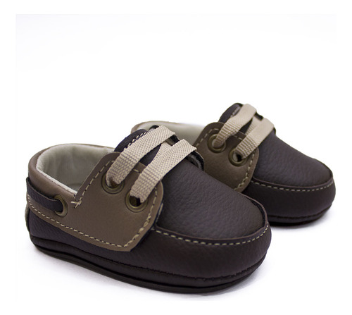 Mocassim Dockside Infantil Linha Baby Cla Cle Be07 Marrom