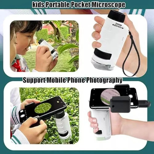 Mini Microscopio Infantil Juguete Educativo De Bolsillo
