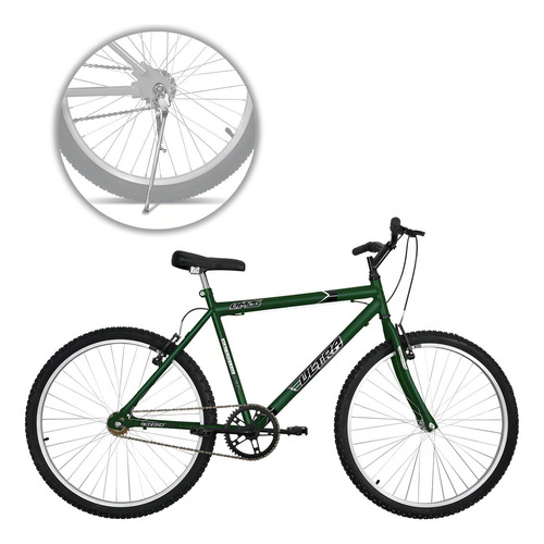 Bicicleta Aro 26 Ultra Bikes Design Ergonômico Pro Tork Cor Verde
