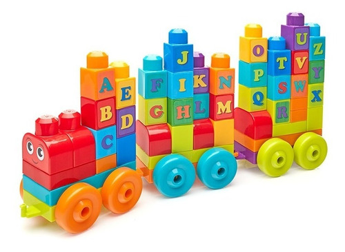 Mega Bloks Abc Tren (60 Piezas) Fisher Price Dxh35