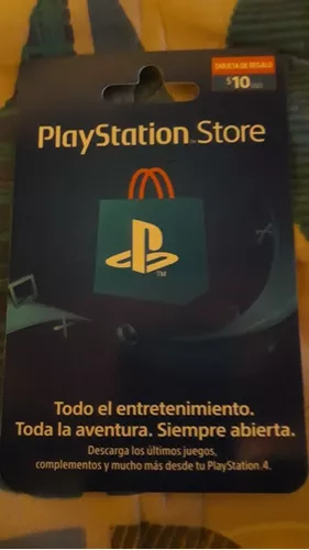 Tarjeta Playstation Network 10 Dolares