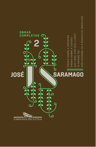 Obras completas - José Saramago - volume 2, de Saramago, José. Editora Schwarcz SA, capa dura em português, 2014