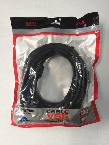 Cable Vga 5 Metros Monitor Pc Proyector Video Macho Lcd Noga