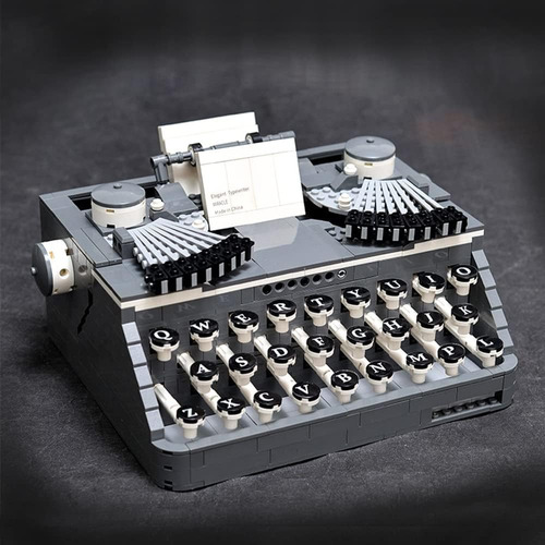 Uvini Adult Building Set, Classic Retro Series Typewriters, 