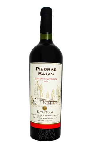 Vino Piedras Bayas Cabernet Sauvignon Vinos Tinto San Juan