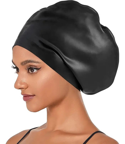 Gorro De Natación Extragrande De Silicona For Trenza De