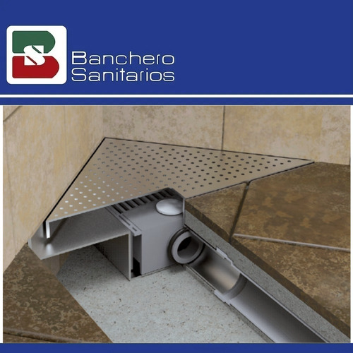 Desagüe Lineal Rejilla Triangular 20 Cm Acero Inox Ideal P