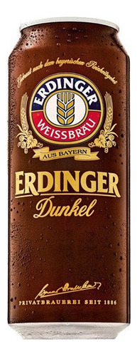 Cerveza Erdinger Dunkel Lata 500ml Origen Alemania