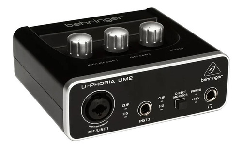 Interfaz De Audio Behringer Um2, Usb, Zenyx, +48v, Nuevo