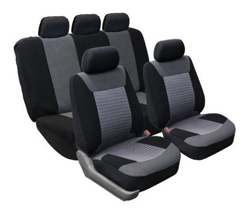 Fundas De Asiento De Automóvil Gris Premium 3d Air Mesh